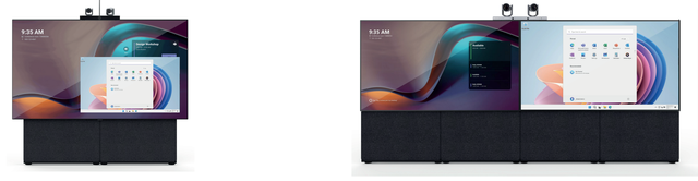 Velg en eller to skjermer